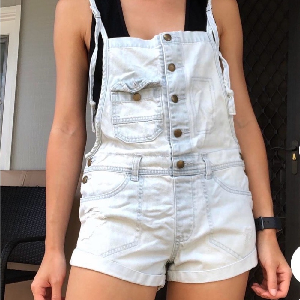 Billong Women's Light Blue Denim Overalls